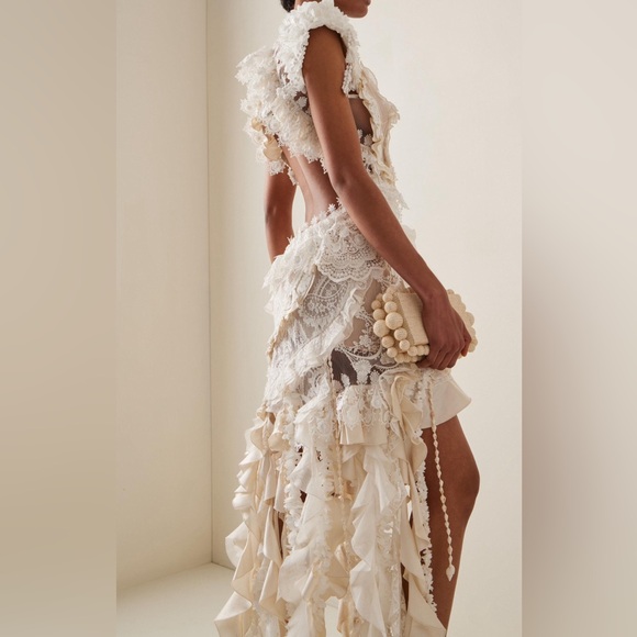 NEW Zimmermann Wonderland Lace Frill Gown AU2 - Picture 4 of 14